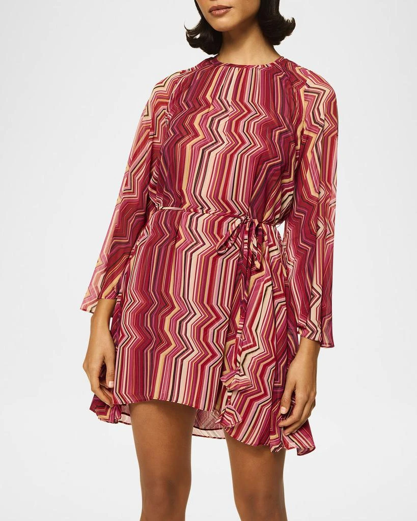 MISA Petra Chiffon Mini Dress 4