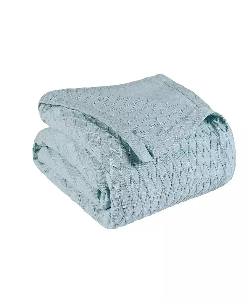 Superior Diamond Pattern All Season Woven Cotton Blanket 2