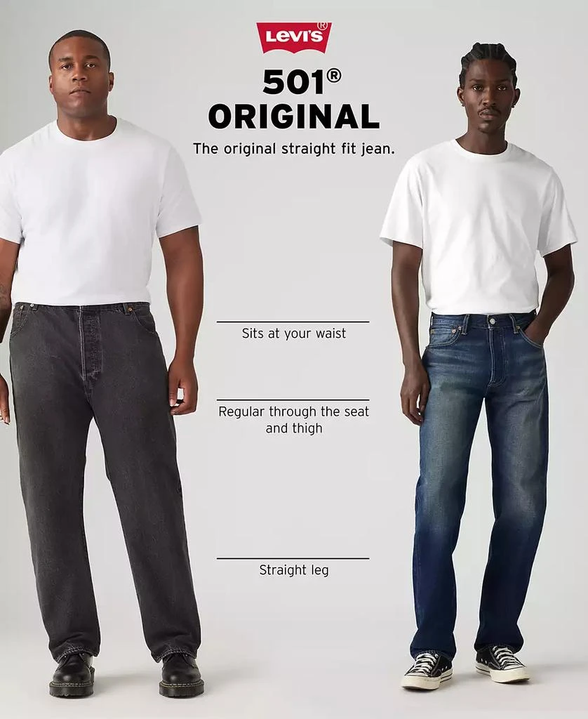 Levi's Men's 501® Original Fit Button Fly Stretch Jeans 6