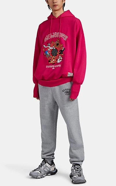 Vetements Cartoon-Bullseye Jersey Fleece Oversized Hoodie 2