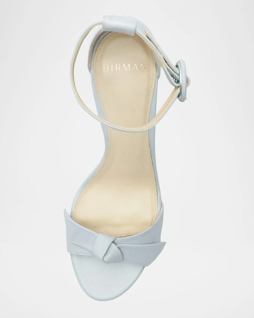 Alexandre Birman Clarita Knot Ankle-Strap Leather Sandals 4