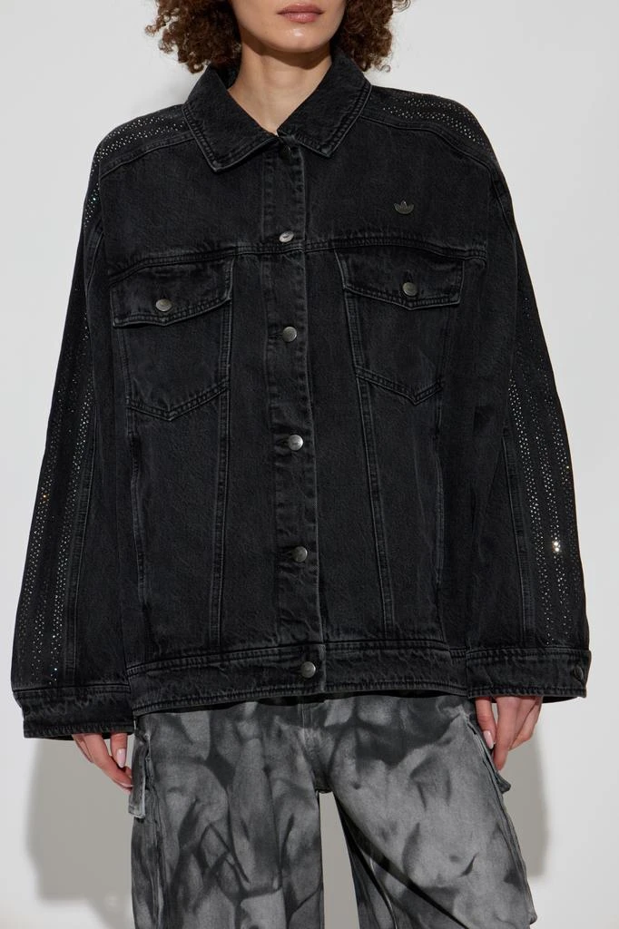 Adidas Denim jacket with shimmering sequins 3