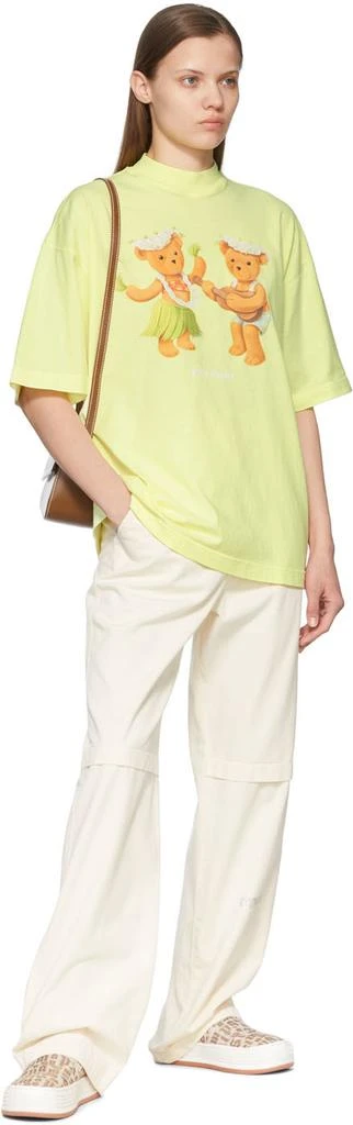 Palm Angels Yellow Dancing Bear T-Shirt 4