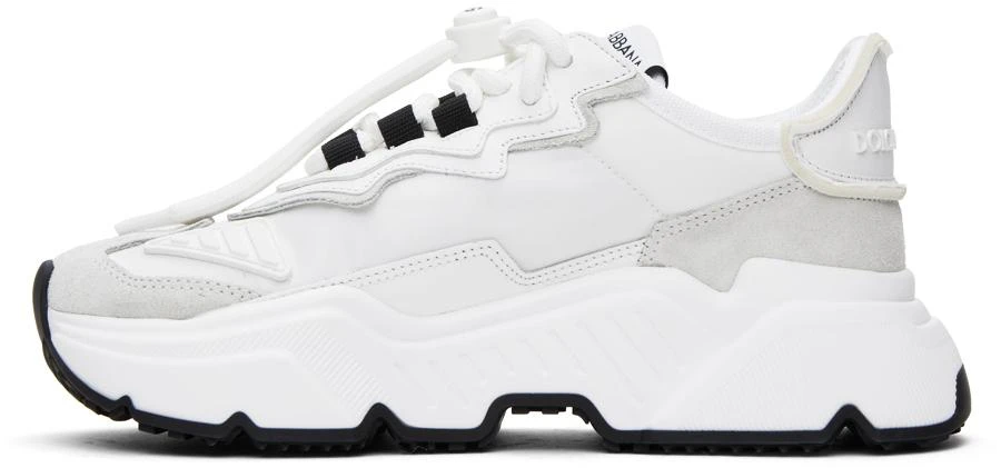 Dolce & Gabbana White Mixed-Material Daymaster Sneakers 3