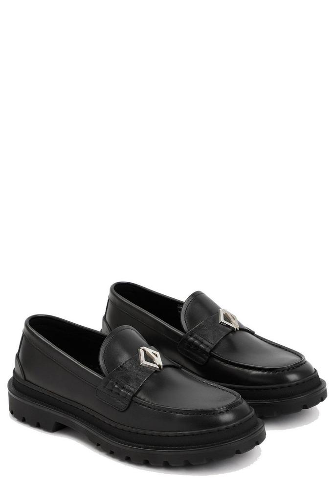 【送料&関税込】Dior Emblem Leather Loafers Dior Dior Homme Logo Plaque Loafers - Business Casual Shoes
