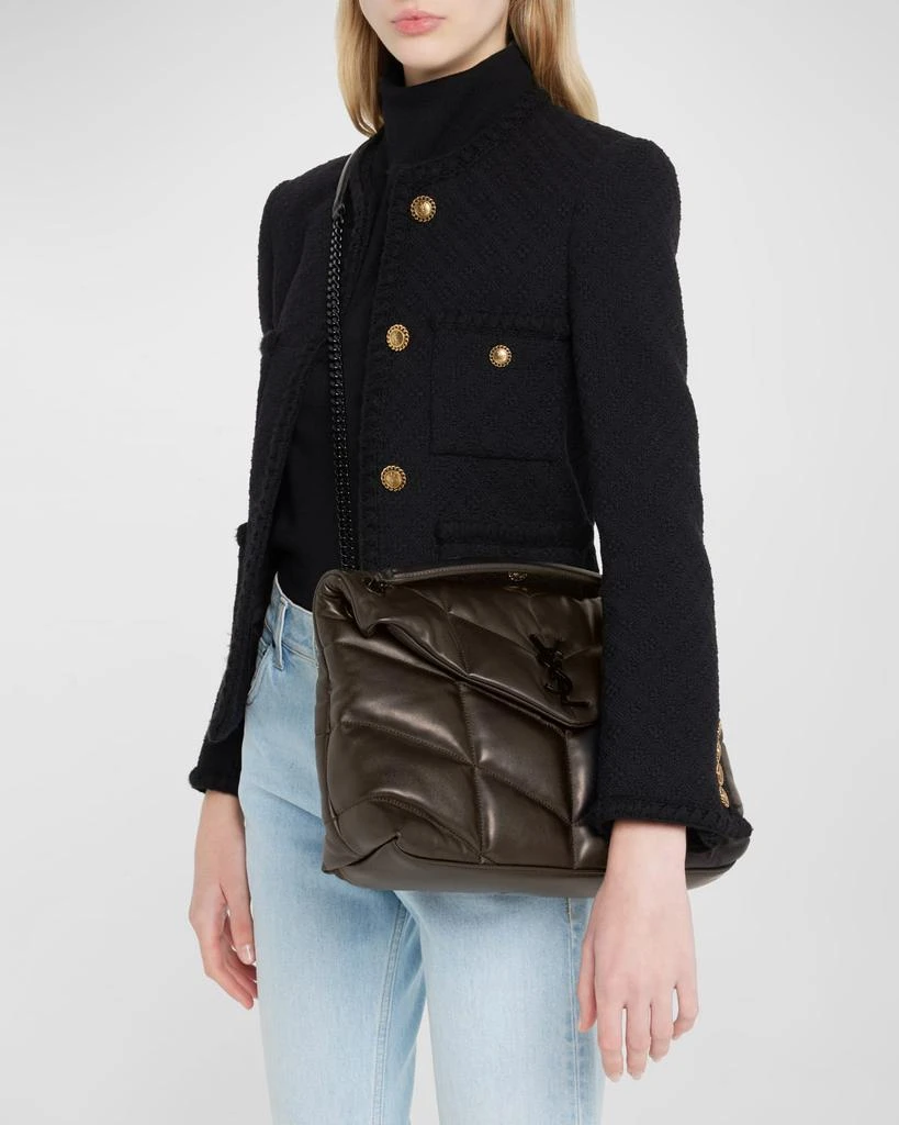 Yves Saint Laurent Lou Puffer Medium YSL Shoulder Bag in Quilted Leather 4
