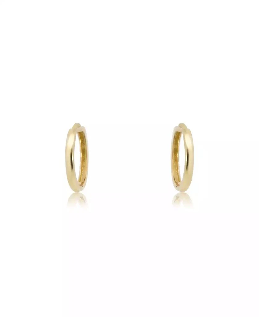 The Lovery Gold Huggie Hoop Earrings 14K Yellow Gold 12 x 2 millimeters 2