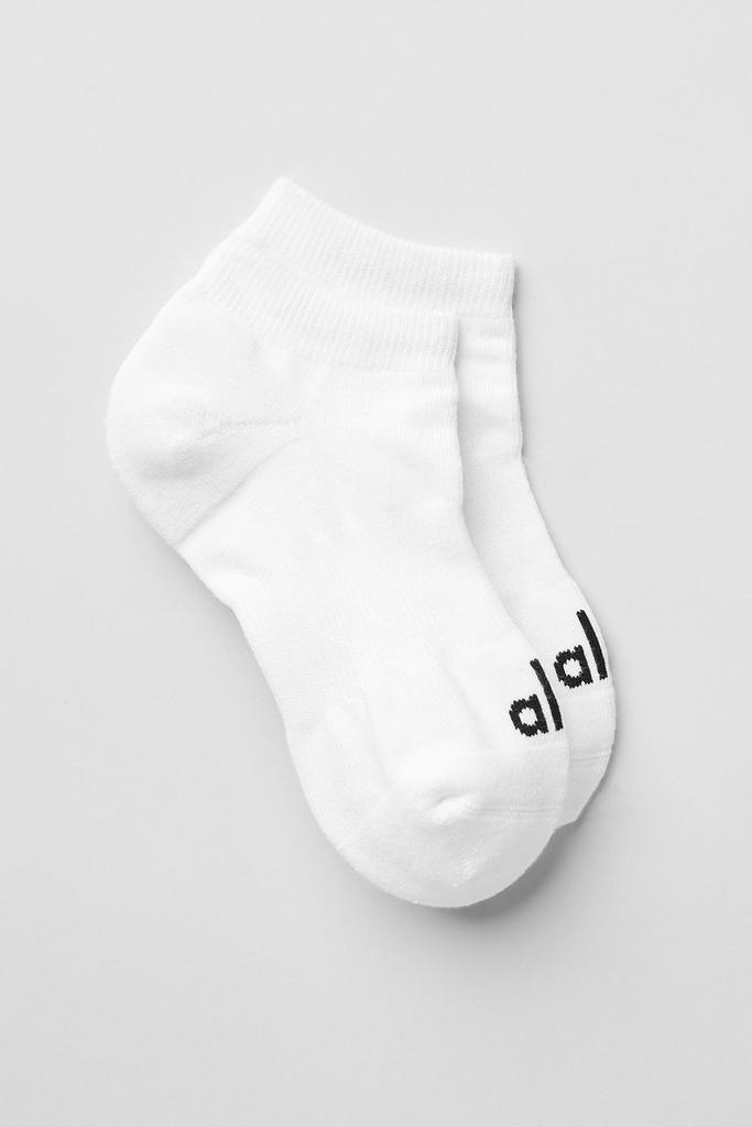 Alo Unisex Street Sock - White/Black