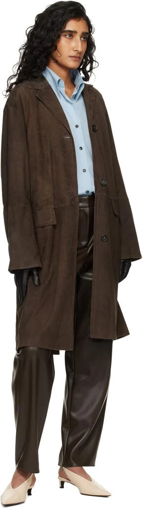 Max Mara Brown Ortensia Suede Jacket 4