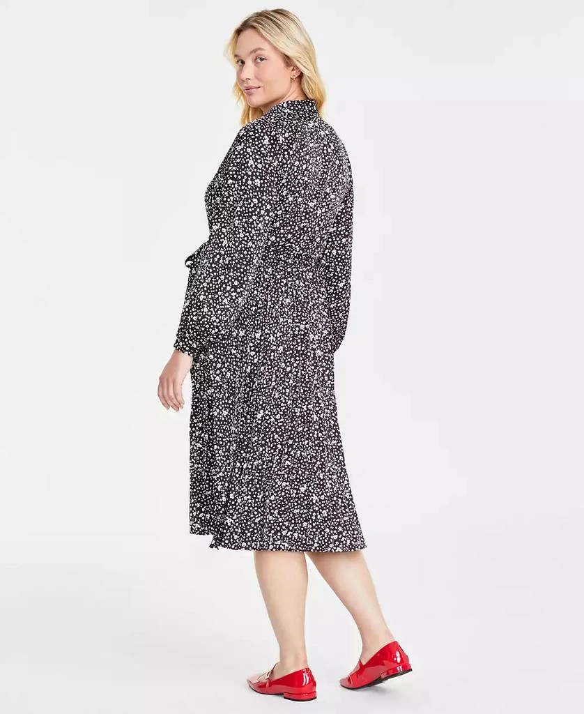 On 34th Women's Long-Sleeve Pleated Shirtdress, Created for Macy's 2