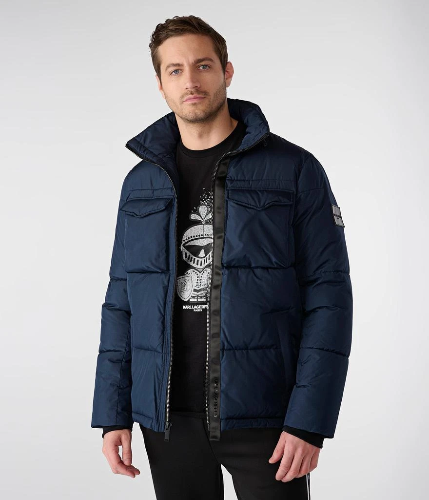 Karl Lagerfeld Paris HIDDEN HOOD FAUX DOWN JACKET 1