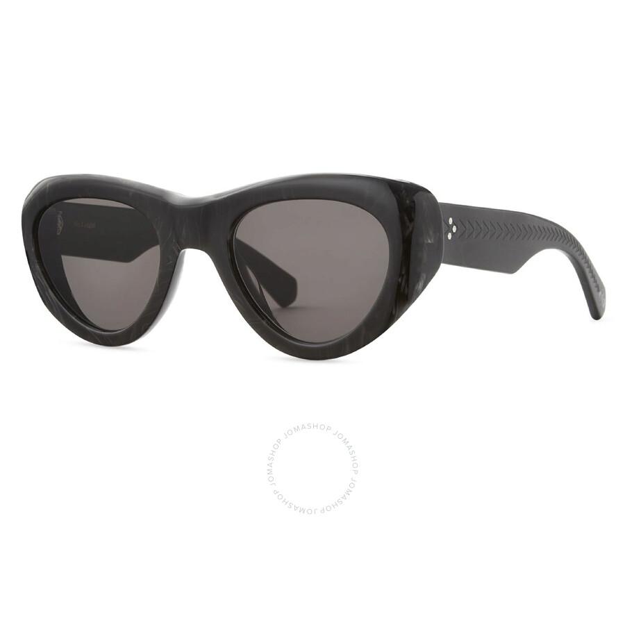 Mr. Leight REVELER S Semi-Flat Lava Oval Sunglasses ML2032 OB-GM/SFLAVA 49