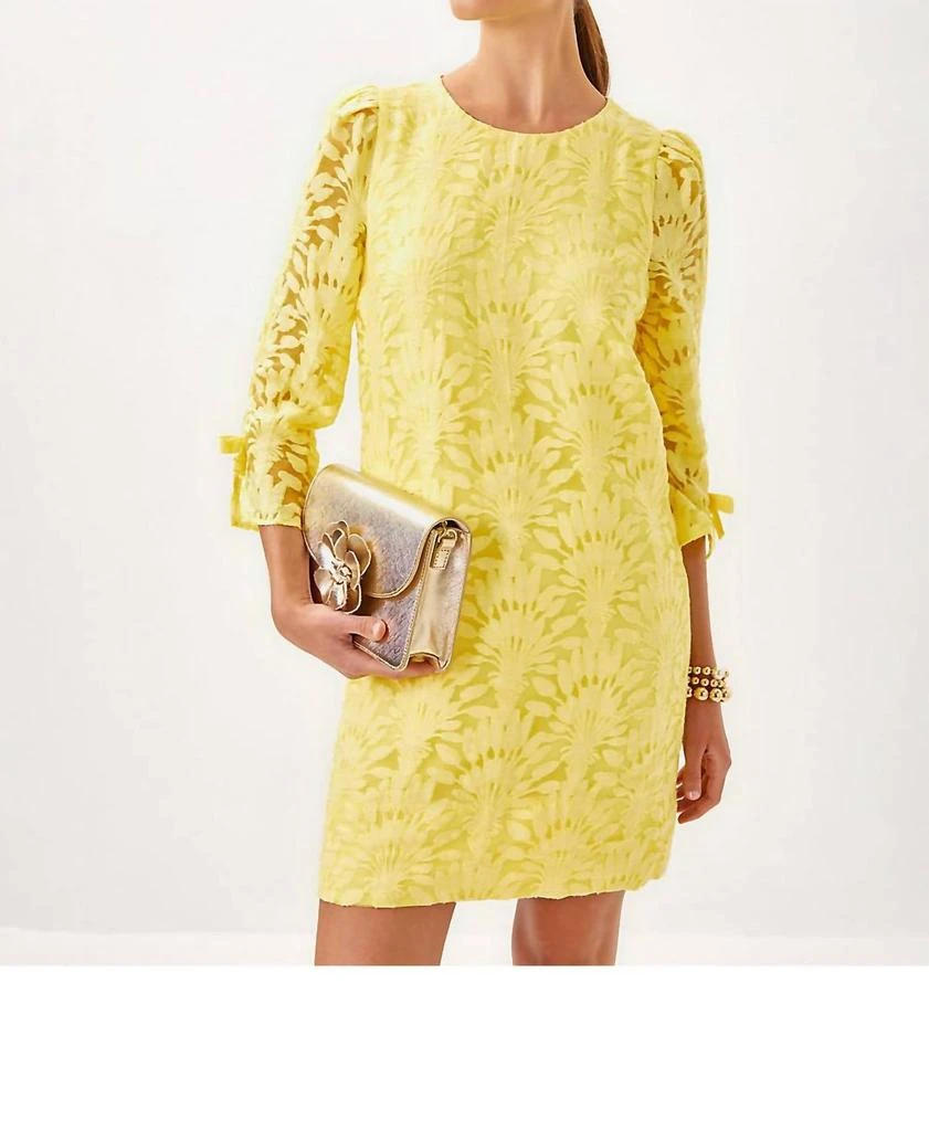 Lilly Pulitzer - Kavianna Dress  On Sale Now with Up to 52% Off | Discover  Exclusive Deals & Savings at BeyondStyle  Authentic Lilly Pulitzer women >  dresses > casual dress|2046345484|casual-dress|clothing|dresses |textured|viscose|women|yellow