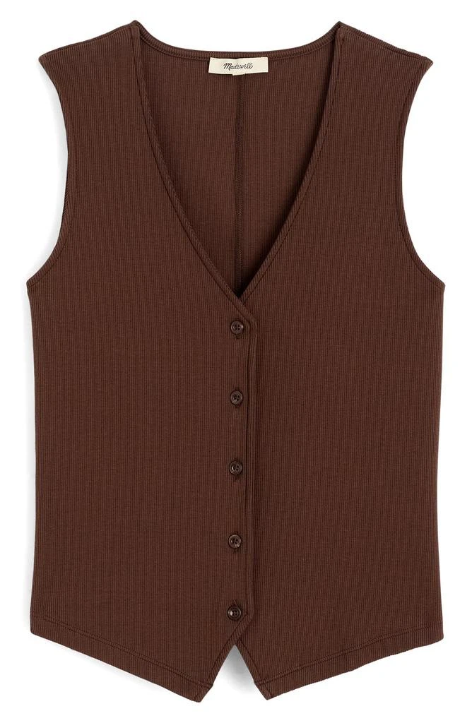 Madewell Rib V-Neck Vest