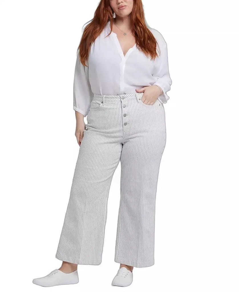 NYDJ Plus Size Wide Leg Ankle Jeans 1