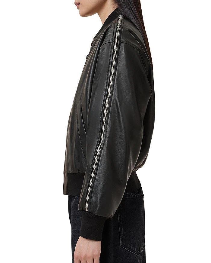 ALL SAINTS Zenith Leather Zip Bomber 4