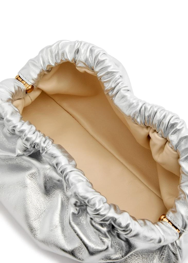 Mansur Gavriel Cloud mini metallic leather clutch 4