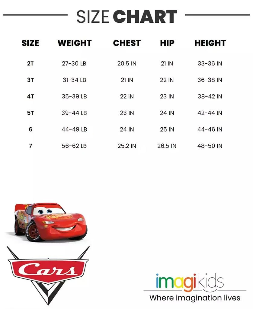 Disney Toddler Boys Pixar Lightning McQueen Zip Up Winter Coat Puffer Jacket 2