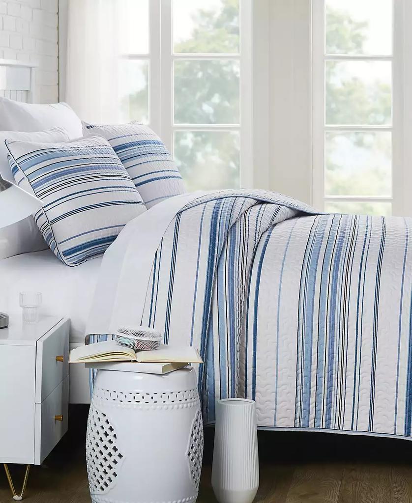 SOUTHSHORE FINE LINENS Southshore Stripe 3-Pc. Quilt Set