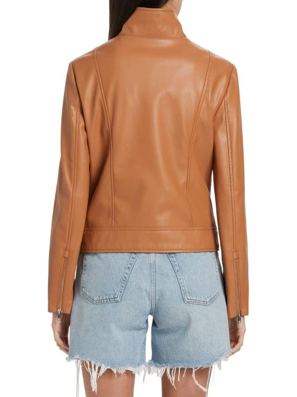 Susana Monaco Faux Leather Biker Jacket 2