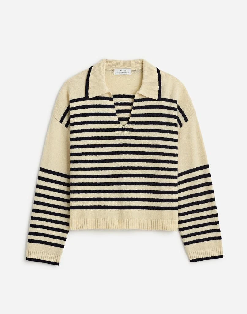 Madewell Cashmere-Wool Blend Polo Sweater 1