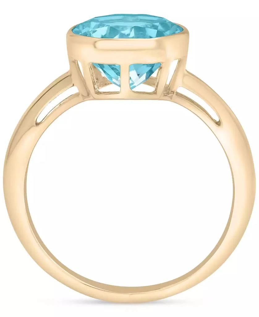 Macy
s Sky Blue Topaz Bezel Circle Solitaire Statement Ring (3-3/4 ct. t.w.) in 14k Gold 3