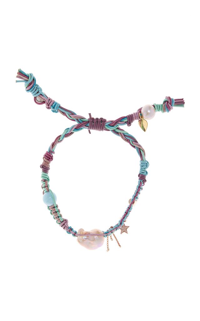 Joie DiGiovanni Joie DiGiovanni - Metallic Barbie Beach Pearl; Leather Rocker Bracelet - Multi - OS - Moda Operandi - Gifts For Her
