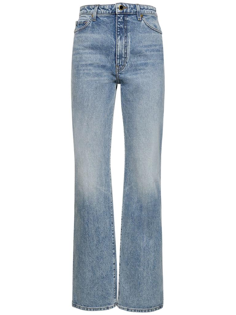 BRUNELLO CUCINELLI★Authentic denim contemporary loose pants Contemporary Loose trousers for Woman in Light Denim