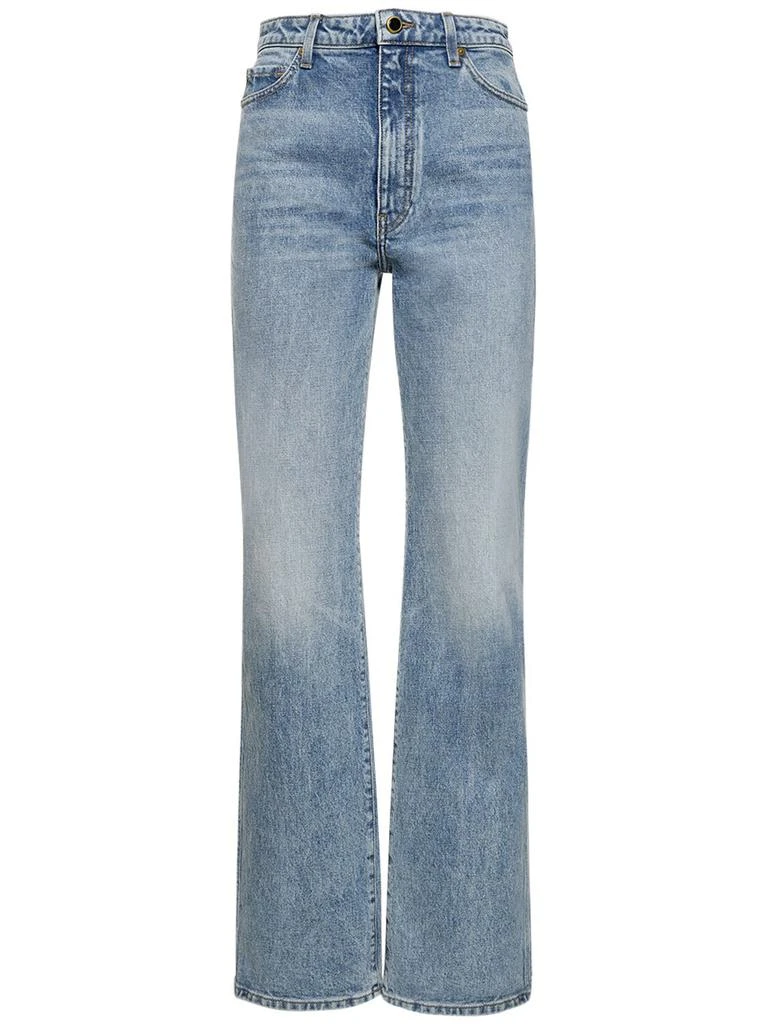 Khaite Danielle High Rise Straight Jeans 1