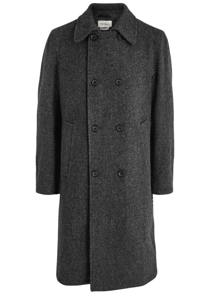 Oliver Spencer Big double-breasted wool coat 1