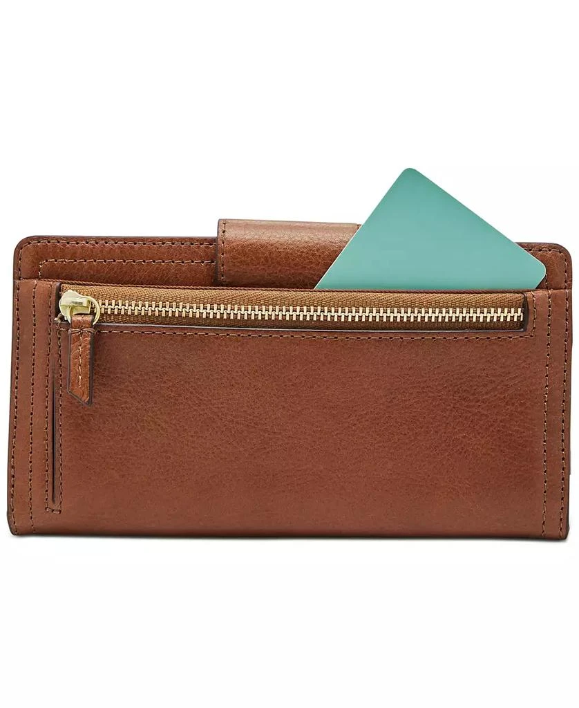 Fossil Logan Leather RFID Tab Clutch Wallet 3