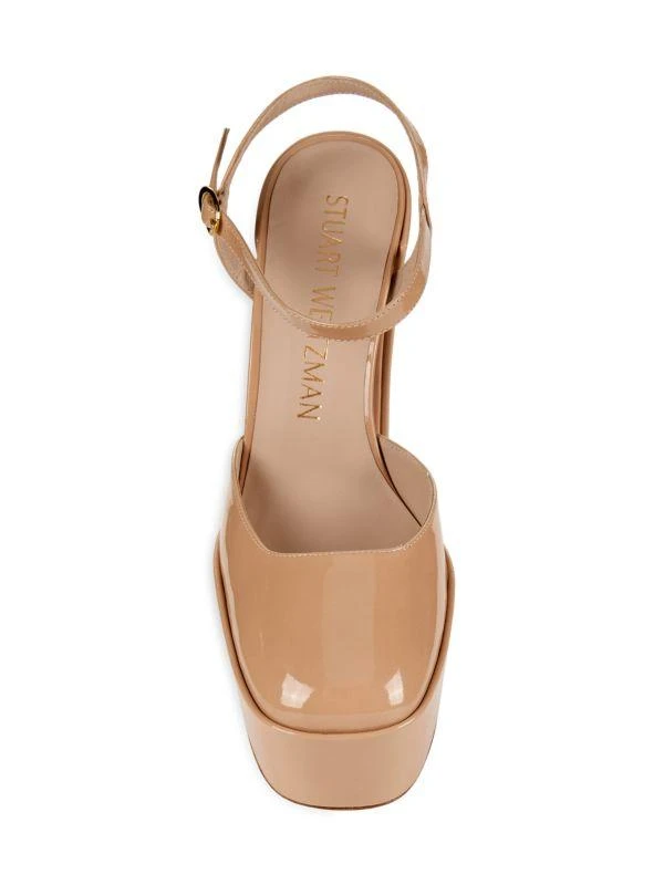 Stuart Weitzman Skyhi Patent Leather Platform Pumps 5