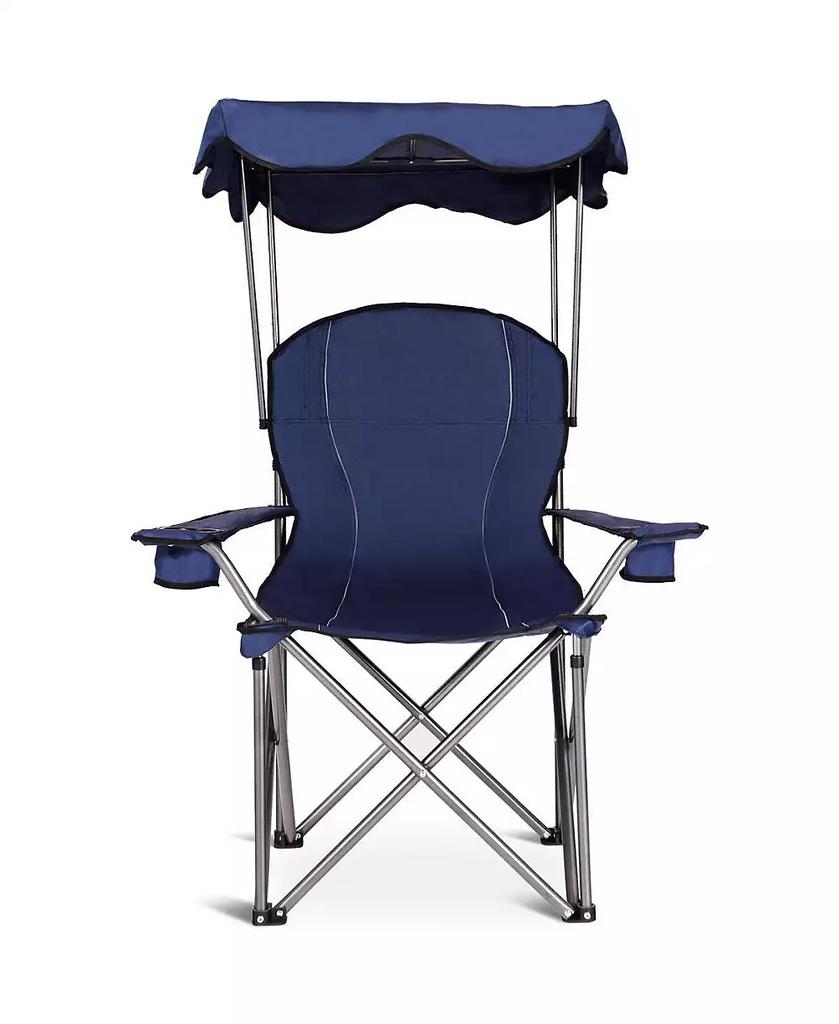 Mecale Portable Folding Beach Canopy Chair with Cup Holders