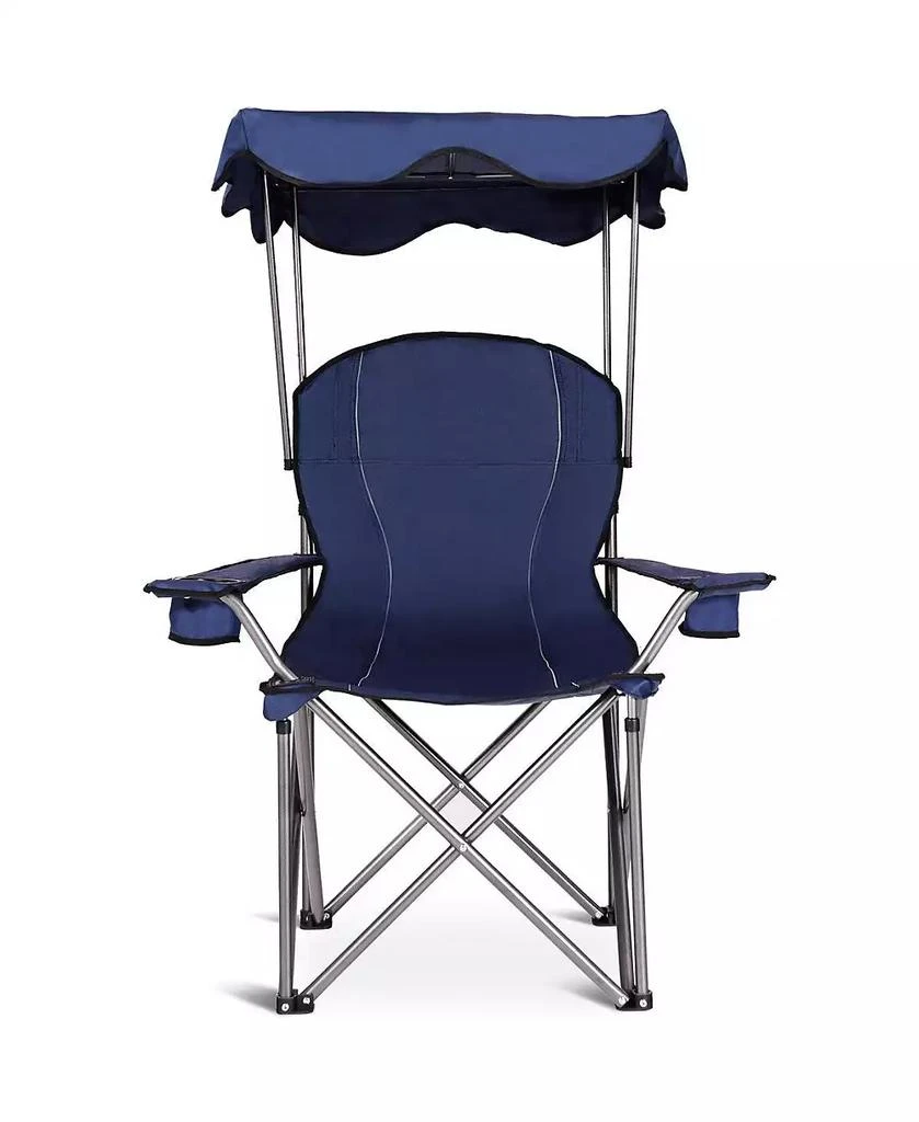 Mecale Portable Folding Beach Canopy Chair with Cup Holders 1