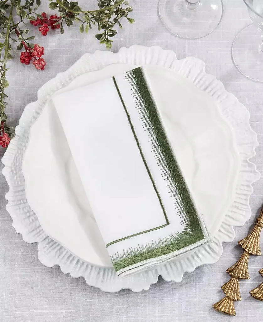 Saro Lifestyle Elegant Embroidery Detail Napkin, Set of 4 3