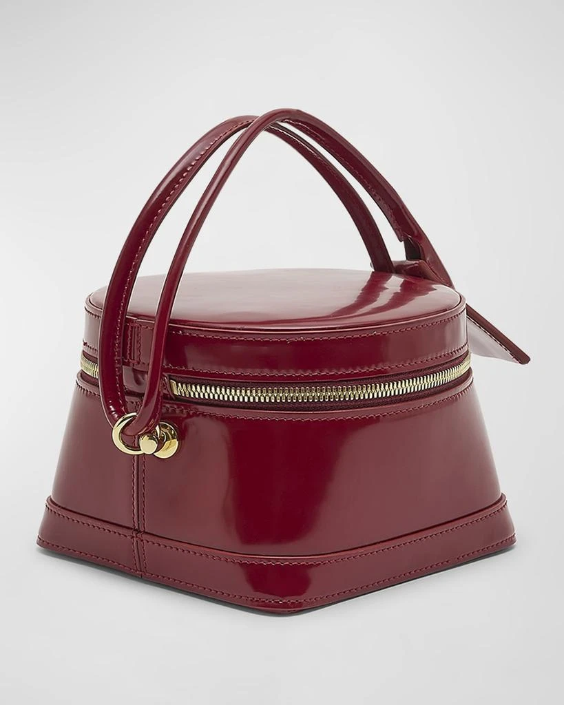 Jacquemus Le Vanito Patent Top-Handle Bag 7
