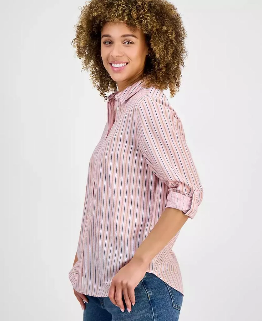 Nautica Jeans Women's Striped Cotton Button-Front Shirt 2