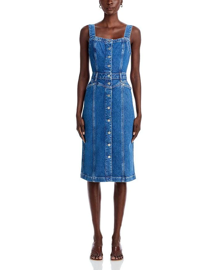 Rails Malibu Square Neck Denim Dress 7