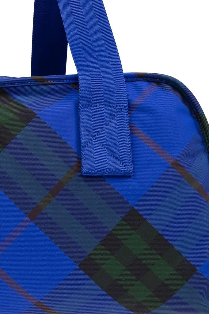 Burberry Burberry Medium Shield Checked Duffle Bag 5