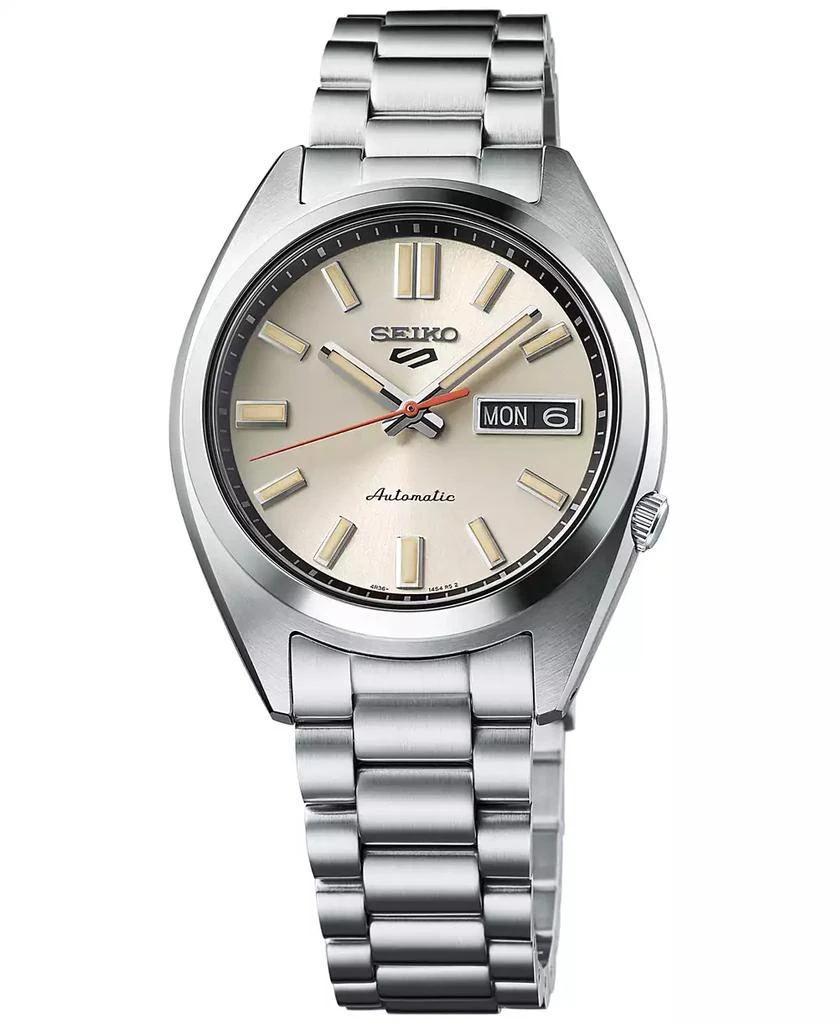 Seiko Men's Automatic 5 Sports Midsize Stainless Steel Bracelet Watch 37mm 1