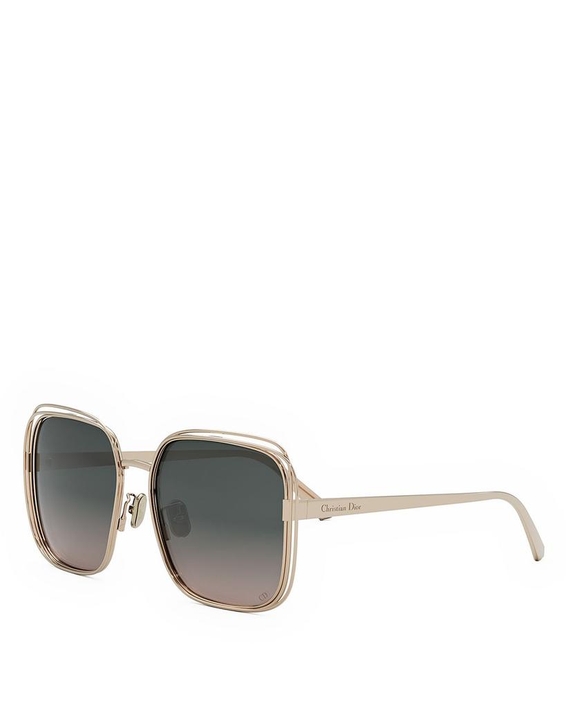 Christian dior unisex squared 58mm sunglasses on sale