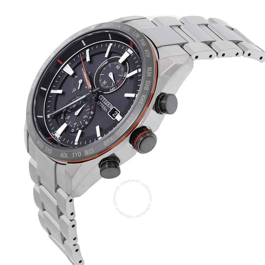 Citizen Attesa Perpetual Chronograph Eco-Drive Black Dial Men's Watch AT8189-61E 2