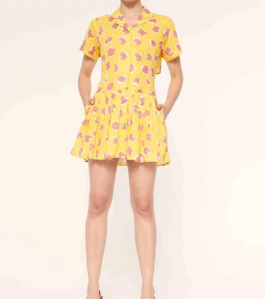 De Loreta De Loreta - Begonia Print Thalia Dress