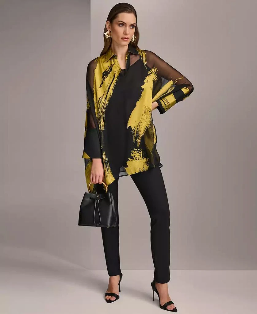 Donna Karan Donna Karan Women's Metallic Print Tunic 5