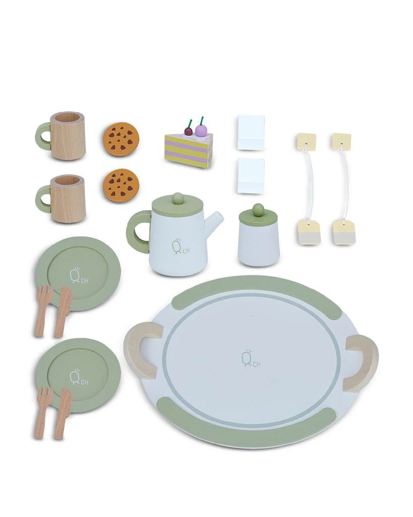 Teamson Kids Little Chef Frankfurt 20 Piece Wooden Play Kitchen Tea Party Set - Ages 3+ 1