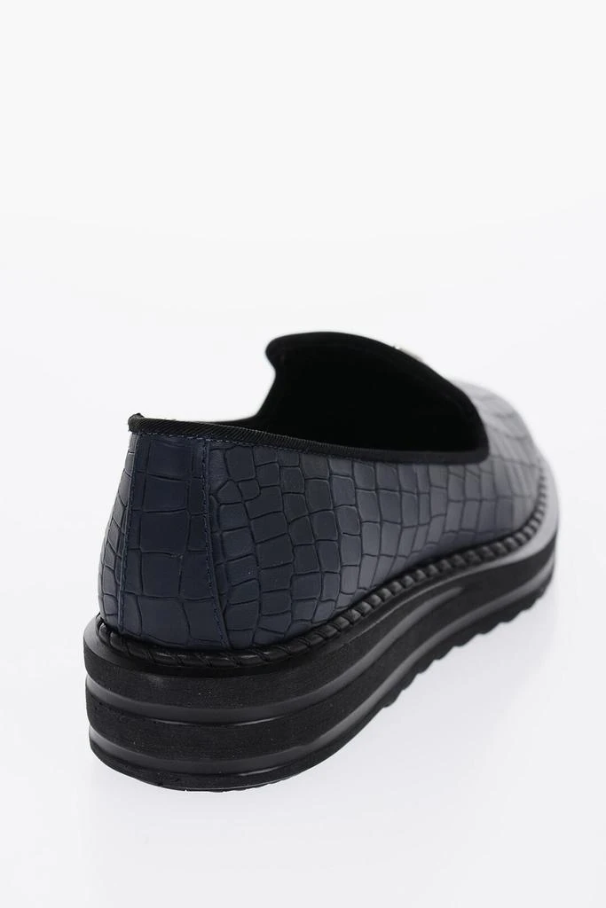 Giuseppe Zanotti Crocodile Leather Effect Houston Loafers 2