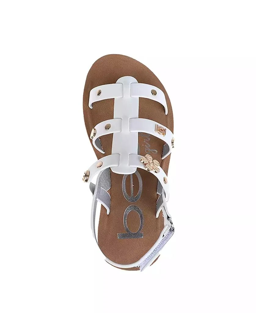Bebe Little Girls Flat with Charm and Stylish Sandals 6