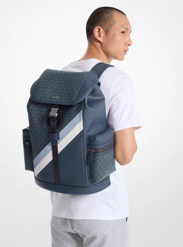 Michael Kors Rivington Logo Stripe Backpack 4