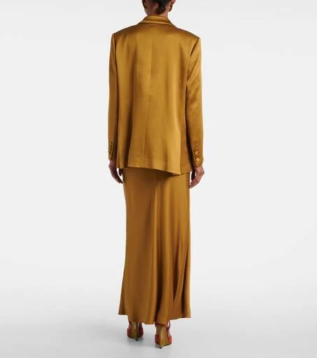 BLAZÉ MILANO Novalis double-breasted satin blazer 3