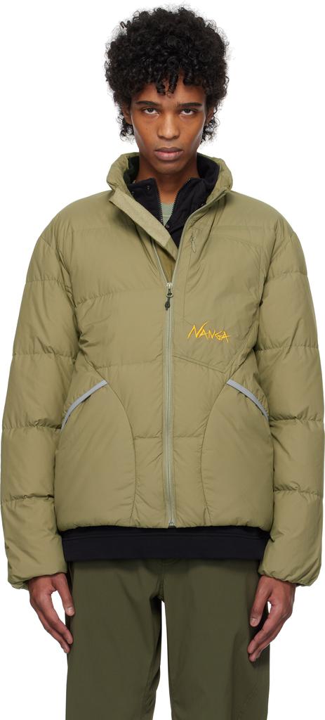NANGA Khaki Mazeno Ridge Down Jacket